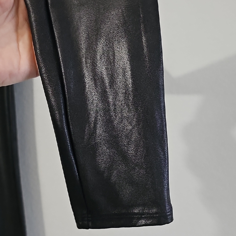 SPANX Faux Leather Leggings Black, Womens Medium Stretch - Picture 7 of 13